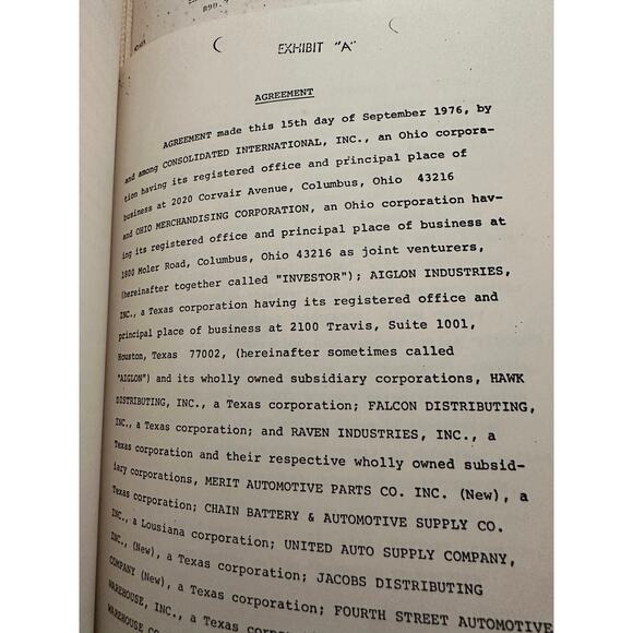 Aiglon Industries, Inc ET AL chapter XI Arrangement Proceedings NOS 76-HS-494, - Picture 4 of 13